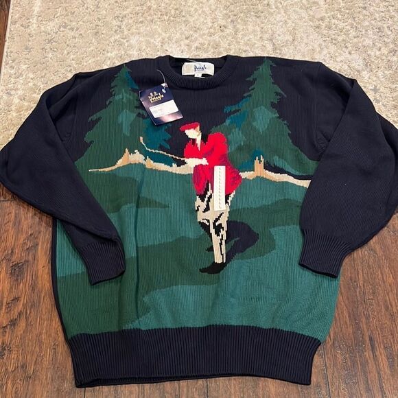 Pringle Other - Vintage Pringle of Scotland Golf Sweater Cotton Graphic Golfer Hong Kong size L‎